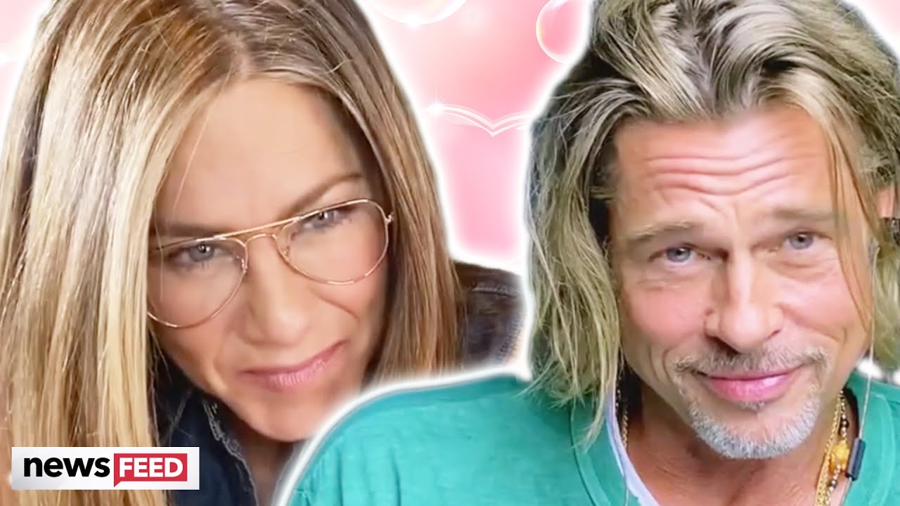 Brad Pitt & Jennifer Aniston Get FLIRTY!