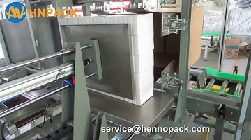 hennopack side load type case packer for medicine small box carton packer