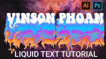 Liquid Swirl Text Effect Tutorial Photoshop + illustrator 2020