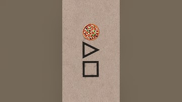 Why do we eat round pizza in a square box and then eat them in triangles?