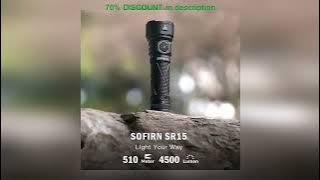 A must-have product! Sofirn SR15 Flashlight 4500LM SFT25R Powerful LED Light 21700 USB C Rechargea