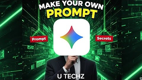 How to Make Your Own Gemini Image Prompt ⚡| Gemini AI Tutorial