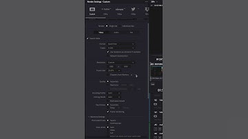 Best DaVinci resolve settings for Youtube Shorts & TikToks