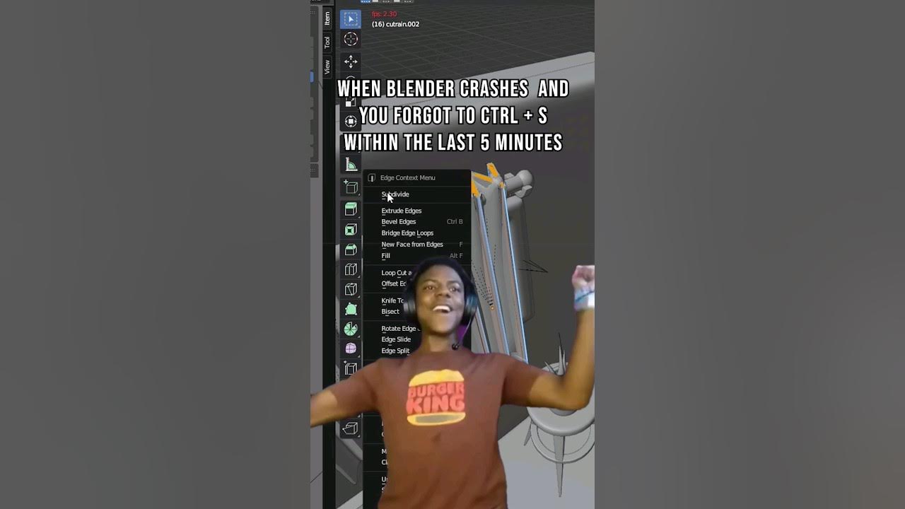 Blender.exe has stopped working 😭 meme 3dart blender3d Blender 