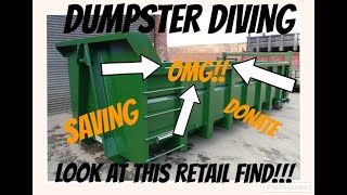 DUMPSTER DIVING -  RETAIL TRASH THROWN AWAY NEW STUFF, WE SAVED IT ALL!!! FOOD AND ALL!!