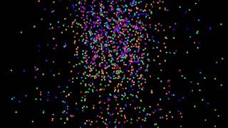 Футаж для видео разноцветные частицы