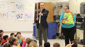 Dr. Tisseront & Freddy Flossasaurus’s big adventure to Colvin Run Elementary!