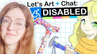 Lets Talk about Disability & Adam's Childhood Art - Studio Art Vlog