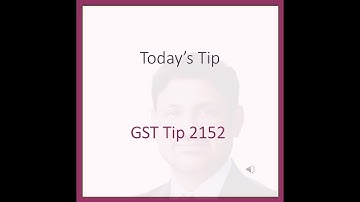 GST Tip 2152 GST Refund application for QRMP Scheme by CA Sushil K Goyal Precaution Advisory by GSTN