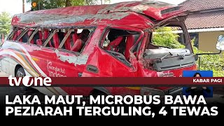 Download lagu Microbus Bawa Rombongan Peziarah Terguling, 4 Orang Tewas | tvOne