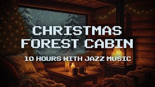 Cozy Christmas Cabin Ambience with Fireplace & Jazz Music | 10h Pixel Art for Sleep, Study & Relax screenshot 2