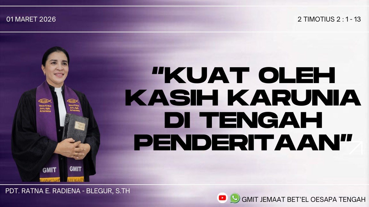 Ibadah Utama II | Minggu Sengsara Ke-III | Minggu, 01 Maret 2026