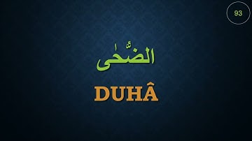 93- Duhâ Sûresi- Türkçe Yazılı - Tefsiri - Manaları -  / سورة الضحى- مترجمه للغه التركيه -
