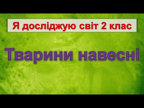 Тварини навесні (Я досліджую світ 2 клас)