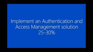 SC-300 Module 2 Implement an Authentication and Access Management Solution