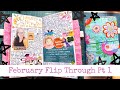 Completed chatty february journal flip through  pt1
