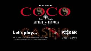 Coco Art Club And Restoran Casino Event Poker Splash Screen 29.04.22