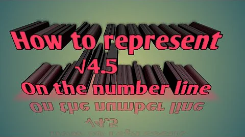 How to represent √4.5 on number  line| Class IX |
