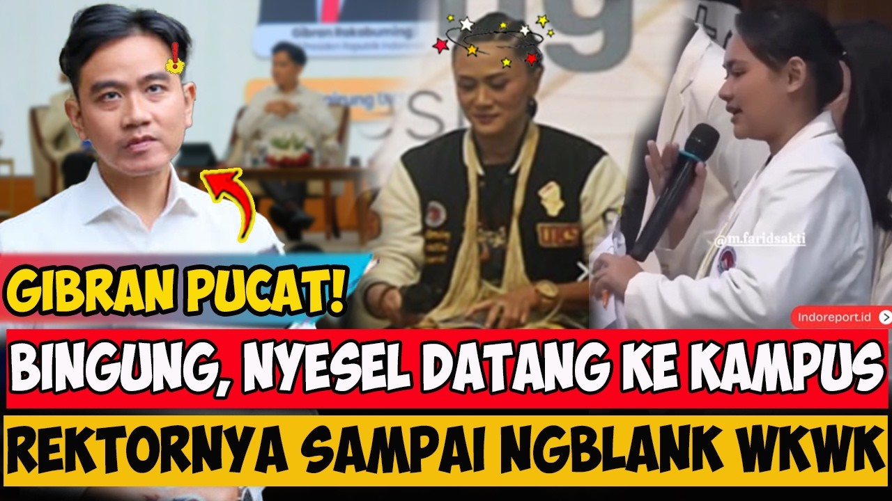 GIBRAN PUCAT,.! NYESEL KEKAMPUS, DI TANYA MAHASISWA MALAH GAK JAWAB,.! WKWKWK