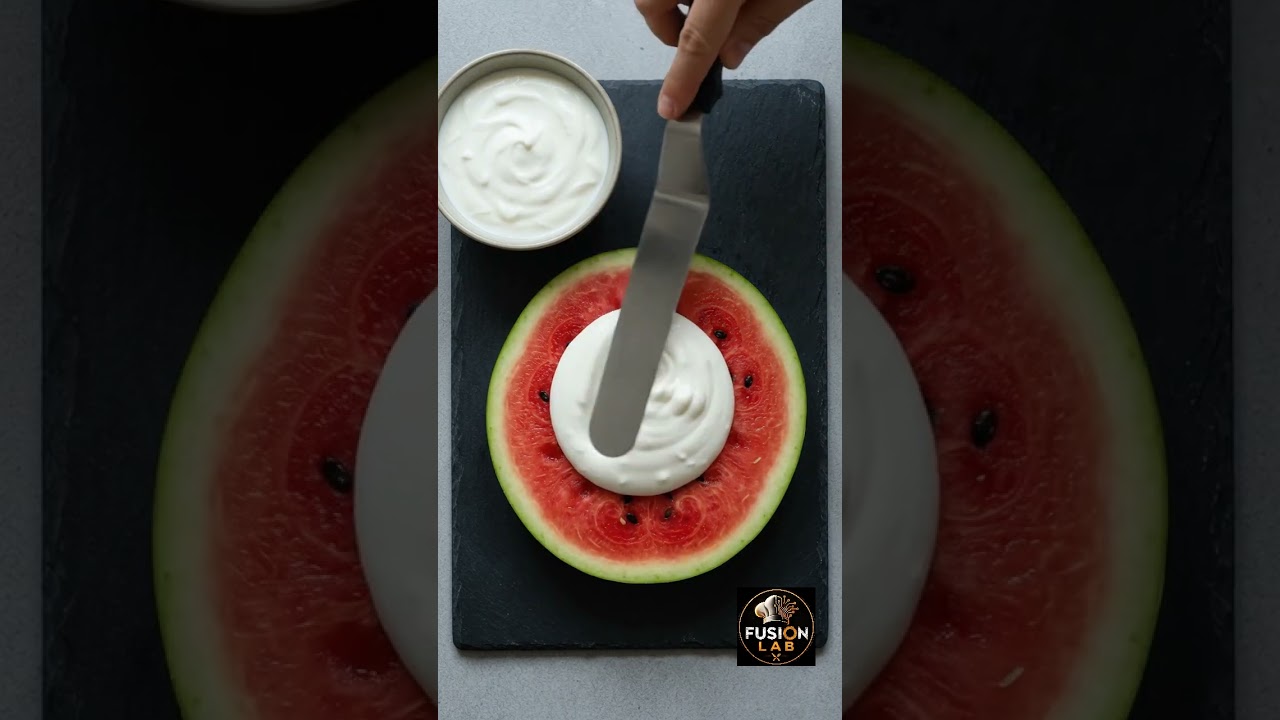 This Watermelon Pizza Is Almost Too Pretty to Eat! 😍🍉 #shorts #prettyfood