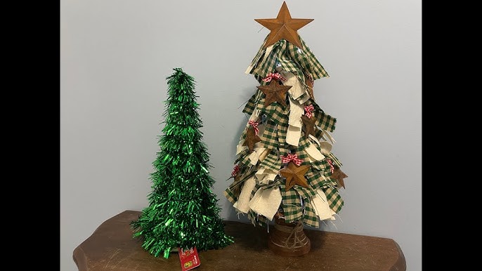 How to Make Burlap Christmas Trees