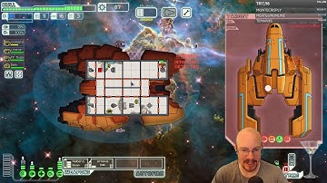 FTL Hard mode, NO pause, random ships! Rock A! 1st Run