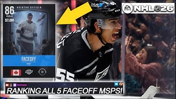 BEST WEEK 1 FACEOFF MSP + SETS TO MAKE! RANKING ALL 5 I NHL 26 HUT