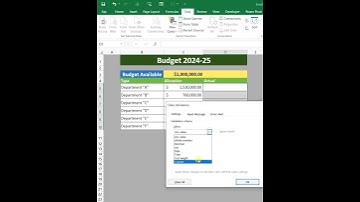 Excel Tips 04  | Custom Data Validation