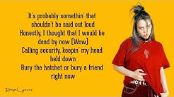 bury a friend - Billie Eilish (Lyrics) 🎵