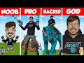 Minecraft mrbeast statue house build challenge  noob vs pro vs hacker vs god  animation