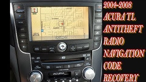 HOW TO RECOVER ANTI-THEFT CODE FOR RADIO / NAVIGATION 04 05 06 07 08 ACURA HONDA