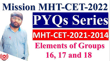 MHT-CET 2021 PYQs Chemistry l 2022 Crash Course