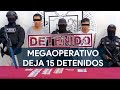 Megaoperativo en García deja 15 detenidos por diversos delitos