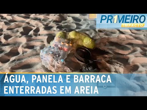 Video acao-antes-de-show-de-madonna-encontra-ate-barraca-enterrada-na-areia-primeiro-impacto-03-05-24