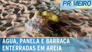 Video acao-antes-de-show-de-madonna-encontra-ate-barraca-enterrada-na-areia-primeiro-impacto-03-05-24