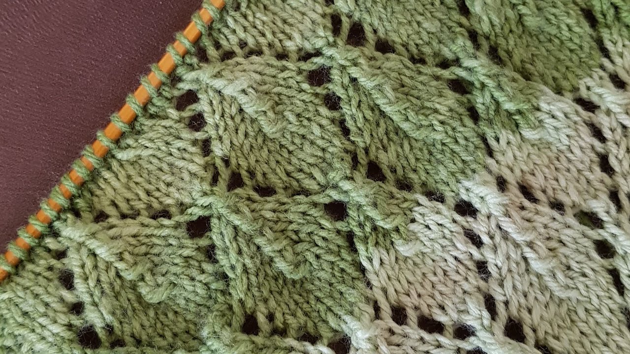 DEFNE YAPRAĞI MODELİ BEBEK BATTANİYESİ  / TUTORIAL  KNİT BABY BLANKET PATTERN