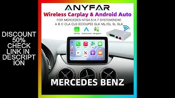 Wireless CarPlay Android Auto Retrofit Kit Decoder Box CarPlay Interface For Mercedes Benz NTG 4.5 4