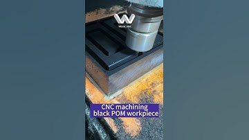 CNC machining  black POM workpiece