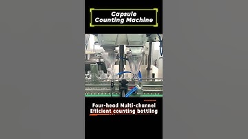 Multi-channel high-efficiency counting and bottling! #machine #automatic #capsule #factory #tablet
