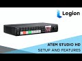 Configuration du blackmagic atem studio avec contrle logiciel atem