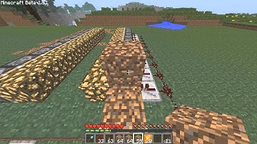 Minecraft Tutorials: How To Make A Piston Bridge