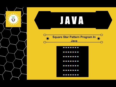 DUMV - Square Star Pattern Program In Java - Using While Loop - YouTube