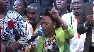 WORSHIPING DURIND INDEPENDENCE NIGHT LED BY PASTOR BUJJINGO AND HON.JUDITH BABIRYE