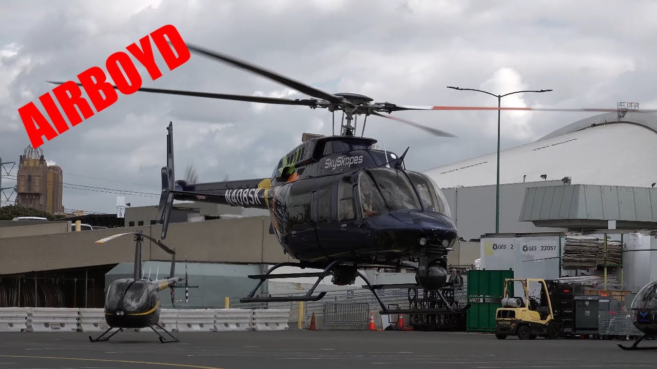 SkySkopes Bell 407GX N408SK • Full startup HAI Heli-Expo 2024