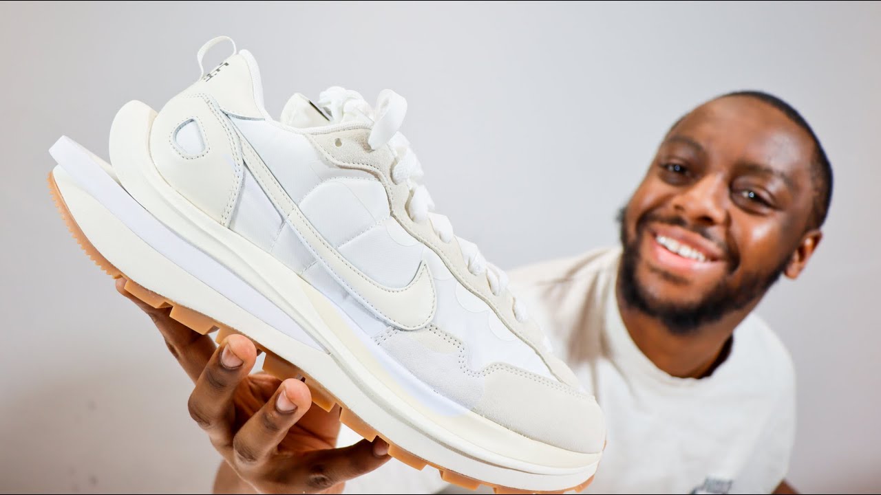 Nike x Sacai Vaporwaffle White Sail Sneaker Review QuickSchopes