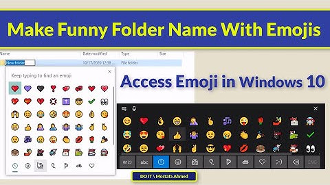 How to Make Funny Folder Name With Emoji &  Access Emoji in Windows 10