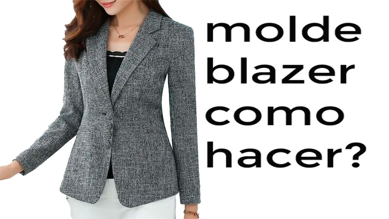 en este video aprenderas como hacer molde blazer