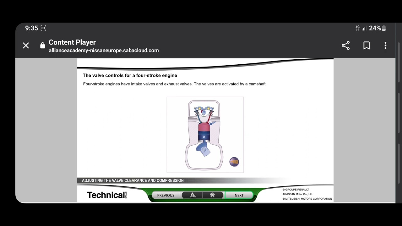 4 stroke engine cycle e learning for automaotive students - YouTube