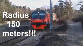 Radius 150m! The sharpest turn in the St. Petersburg region! Поворот с радиусом 150 м Сестрорецк