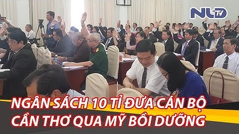Cần Thơ thông qua đề án trích ngân sách 10 tỉ đưa 80 cán bộ sang Mỹ bồi dưỡng | NLĐTV